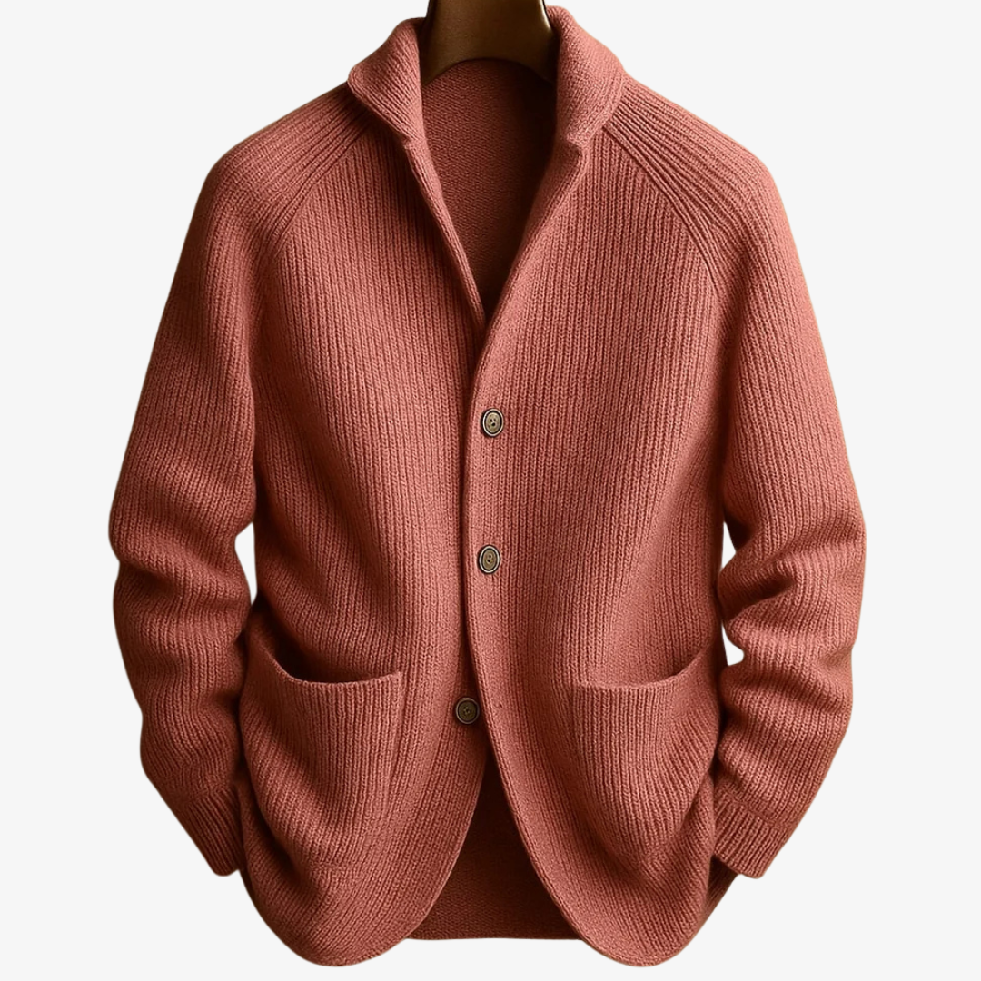 Men’s Modern-Fit Button-Up Cardigan