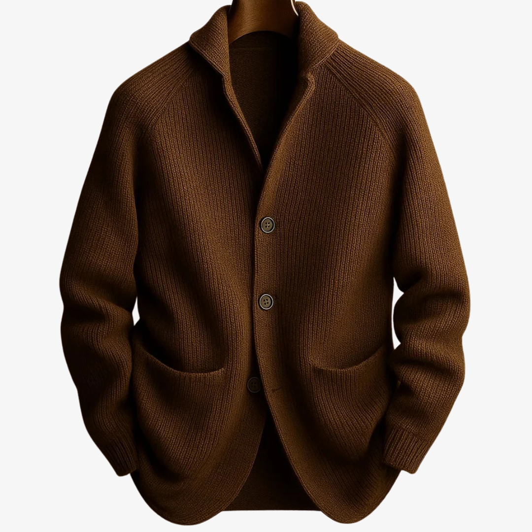 Men’s Modern-Fit Button-Up Cardigan