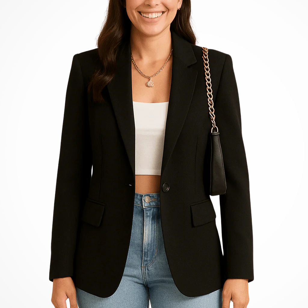 Blazer elegante de corte sastre para mujer