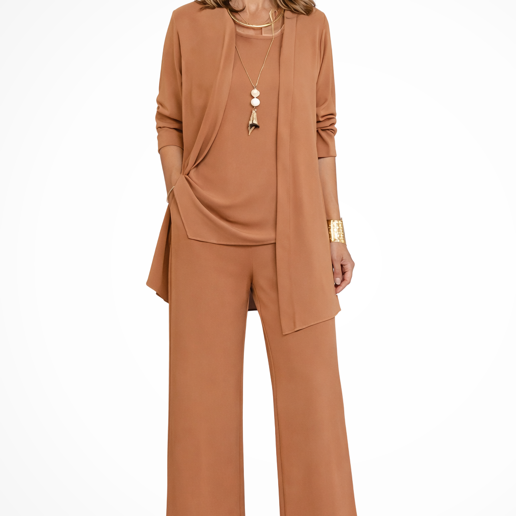 Conjunto de mujer túnica y pantalón de 3 piezas