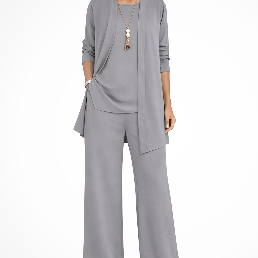 Conjunto de mujer túnica y pantalón de 3 piezas