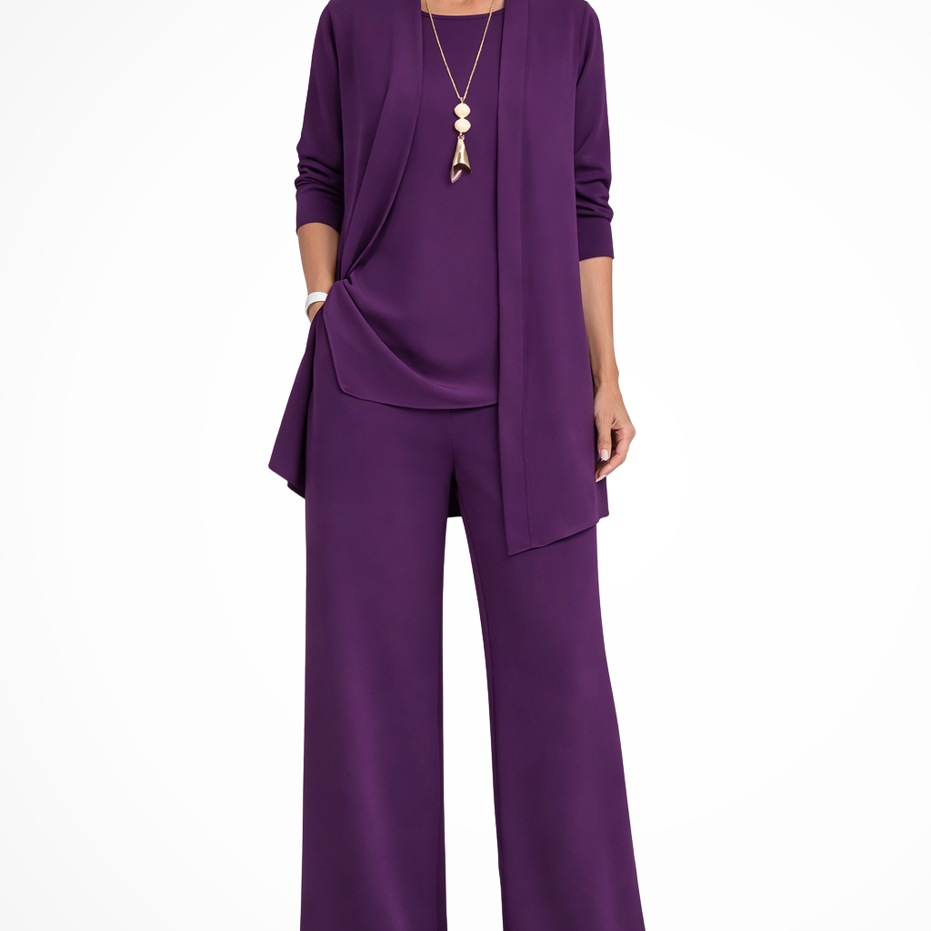 Conjunto de mujer túnica y pantalón de 3 piezas