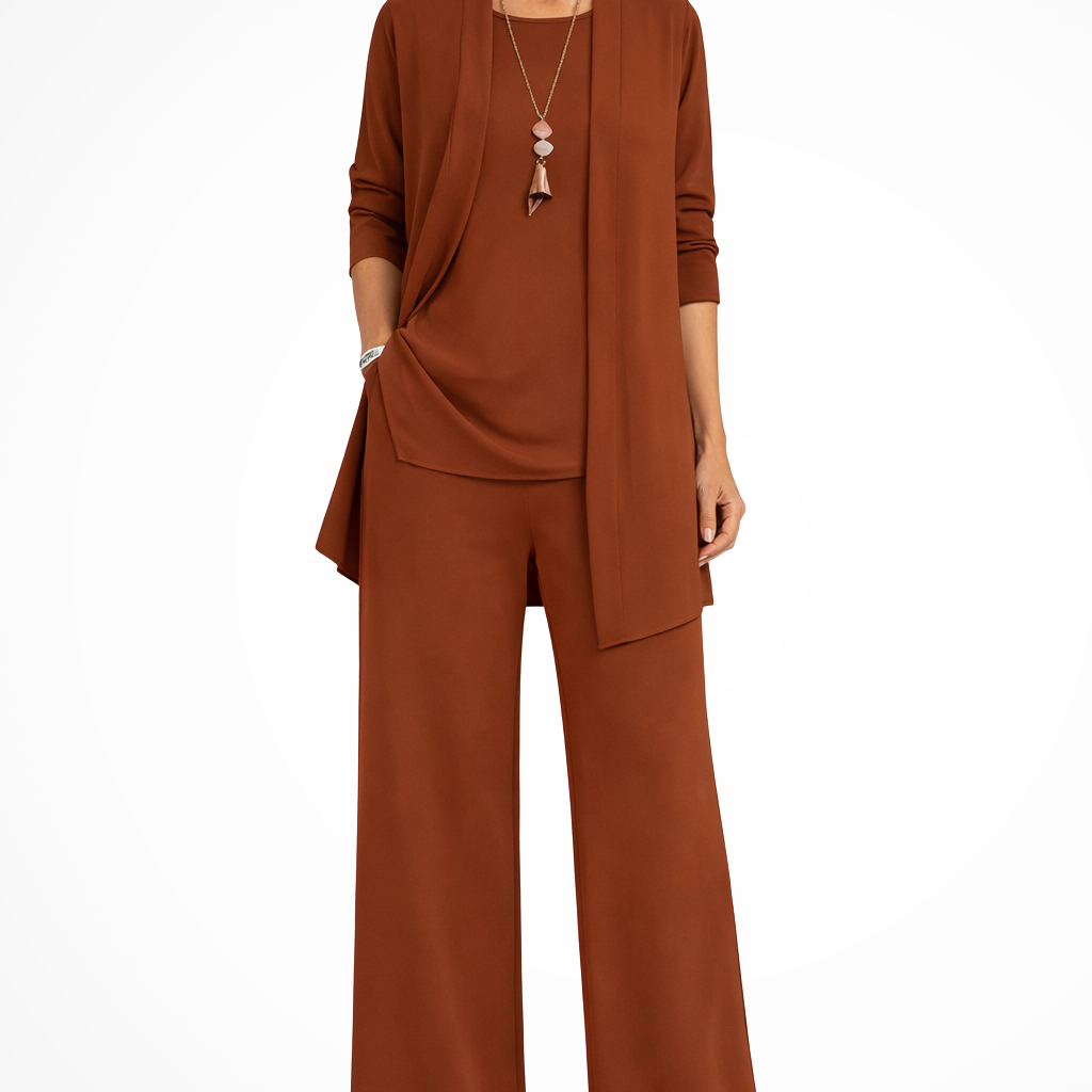 Conjunto de mujer túnica y pantalón de 3 piezas
