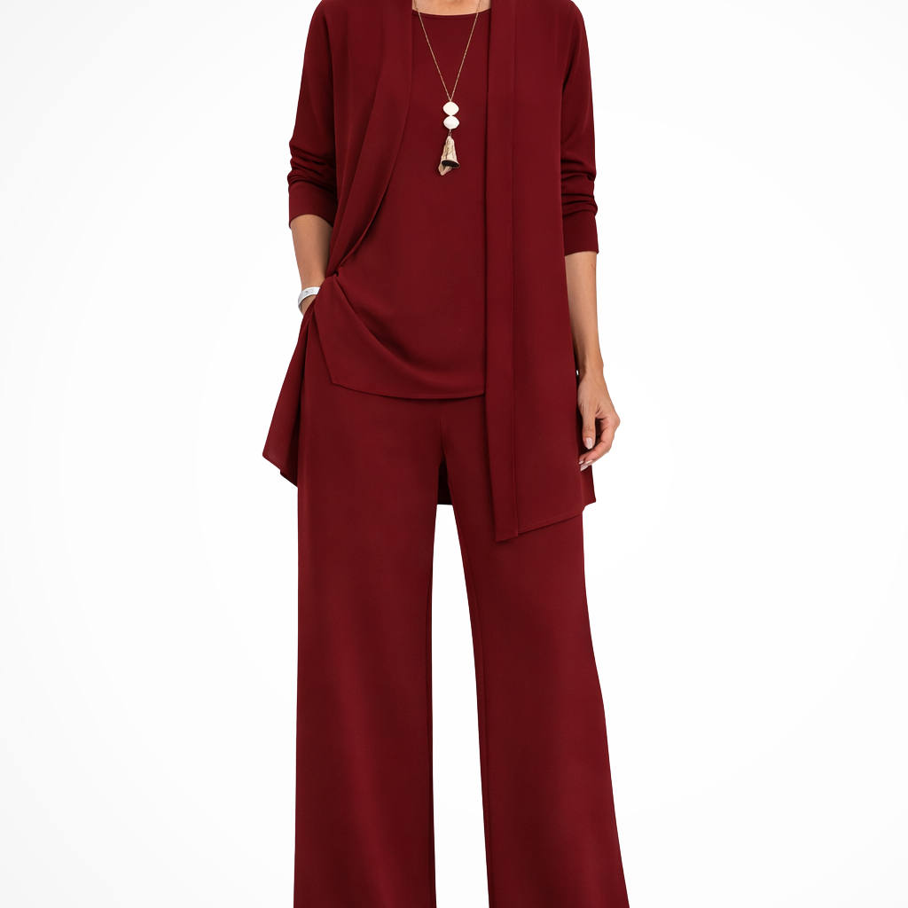 Conjunto de mujer túnica y pantalón de 3 piezas