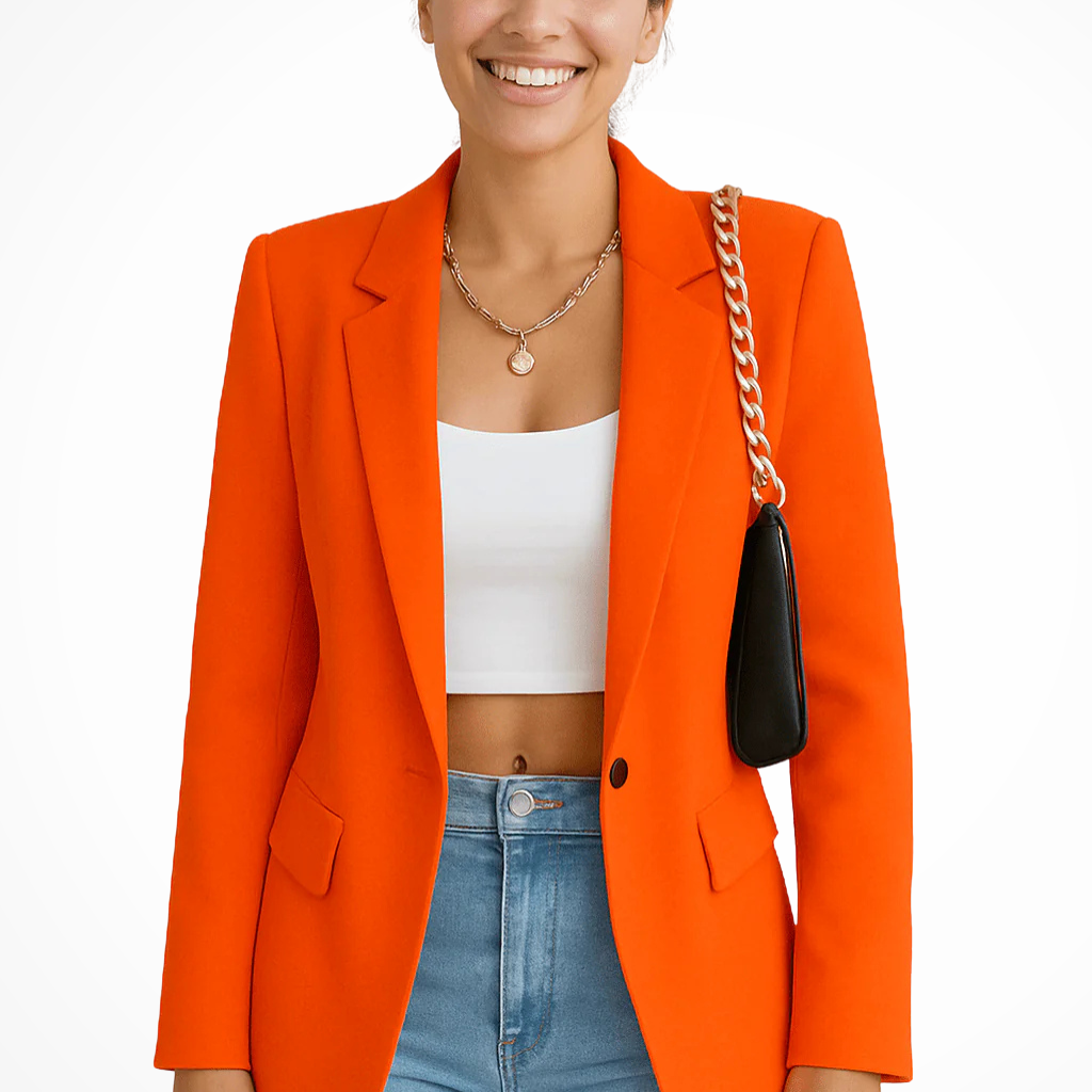 Blazer elegante de corte sastre para mujer