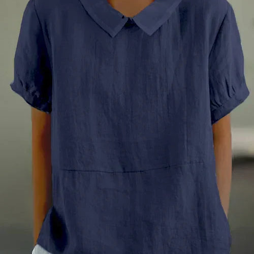 Casual Peter Pan Collar Blouse for Women