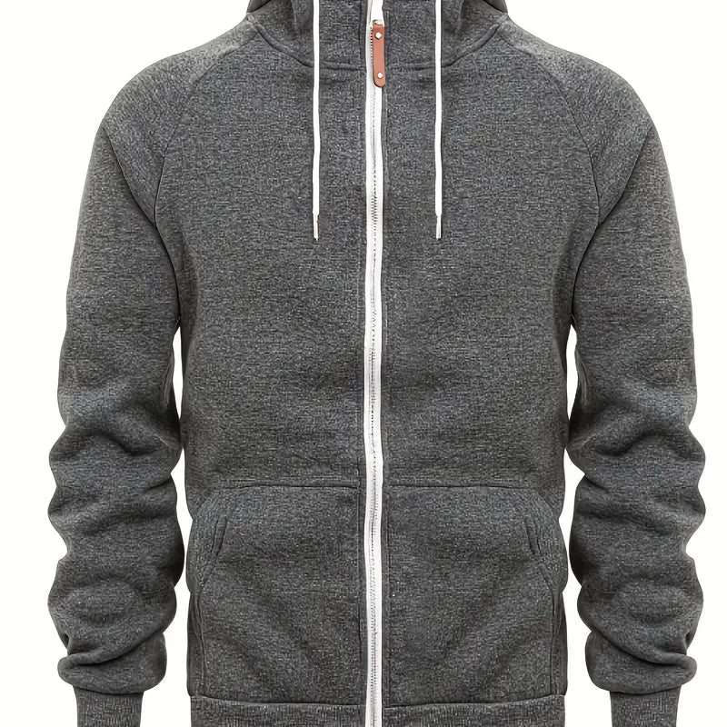 Men’s Casual and Comfortable Zip-Up Hoodie