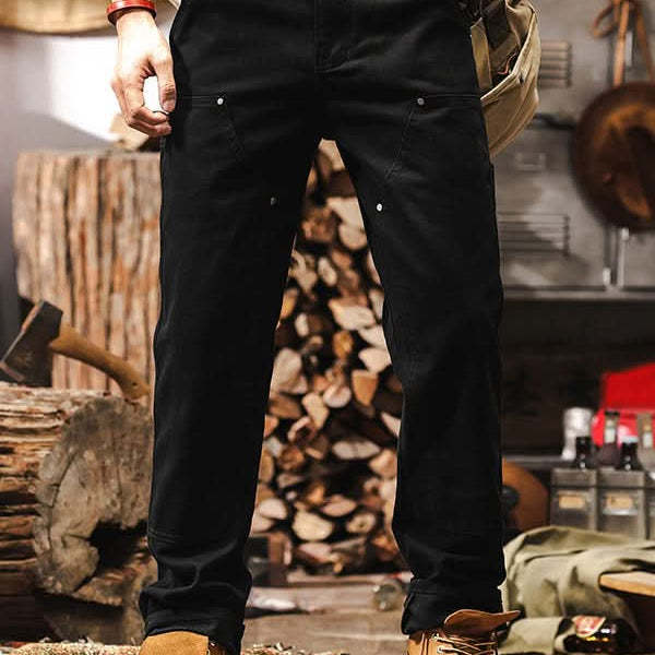 Pantalón cargo informal para hombre con bolsillos