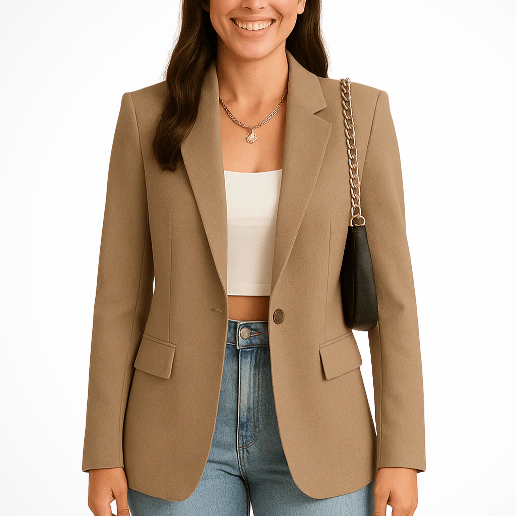 Blazer elegante de corte sastre para mujer