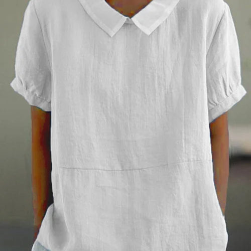 Casual Peter Pan Collar Blouse for Women