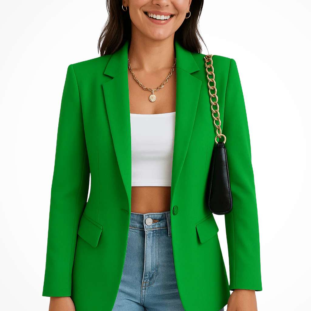 Blazer elegante de corte sastre para mujer