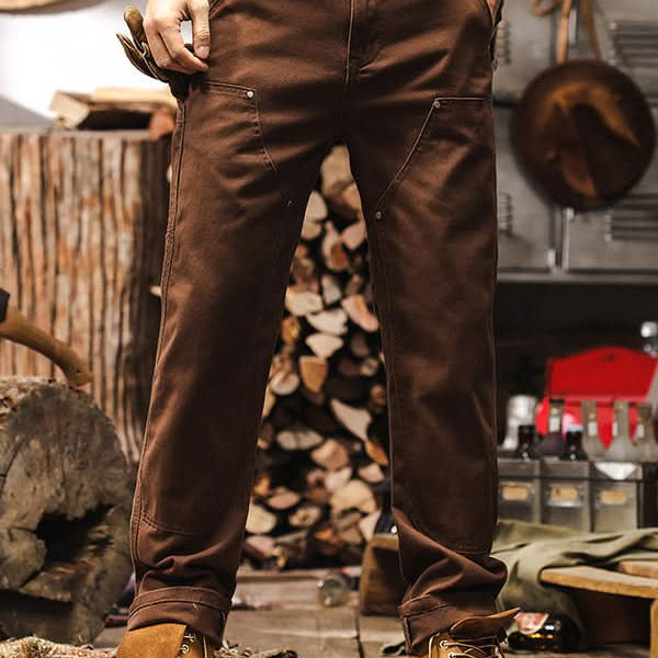 Pantalón cargo informal para hombre con bolsillos