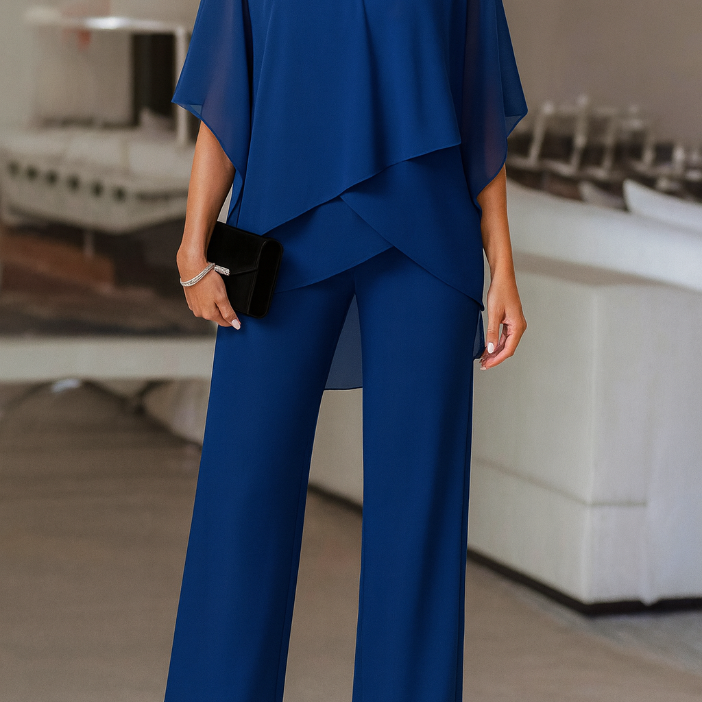 Luxurious and Elegant Women's Two-Piece Evening Set with Comfortable Fit