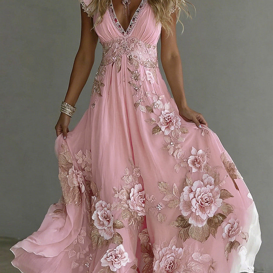 Floral Bohemian Long Dress for Women