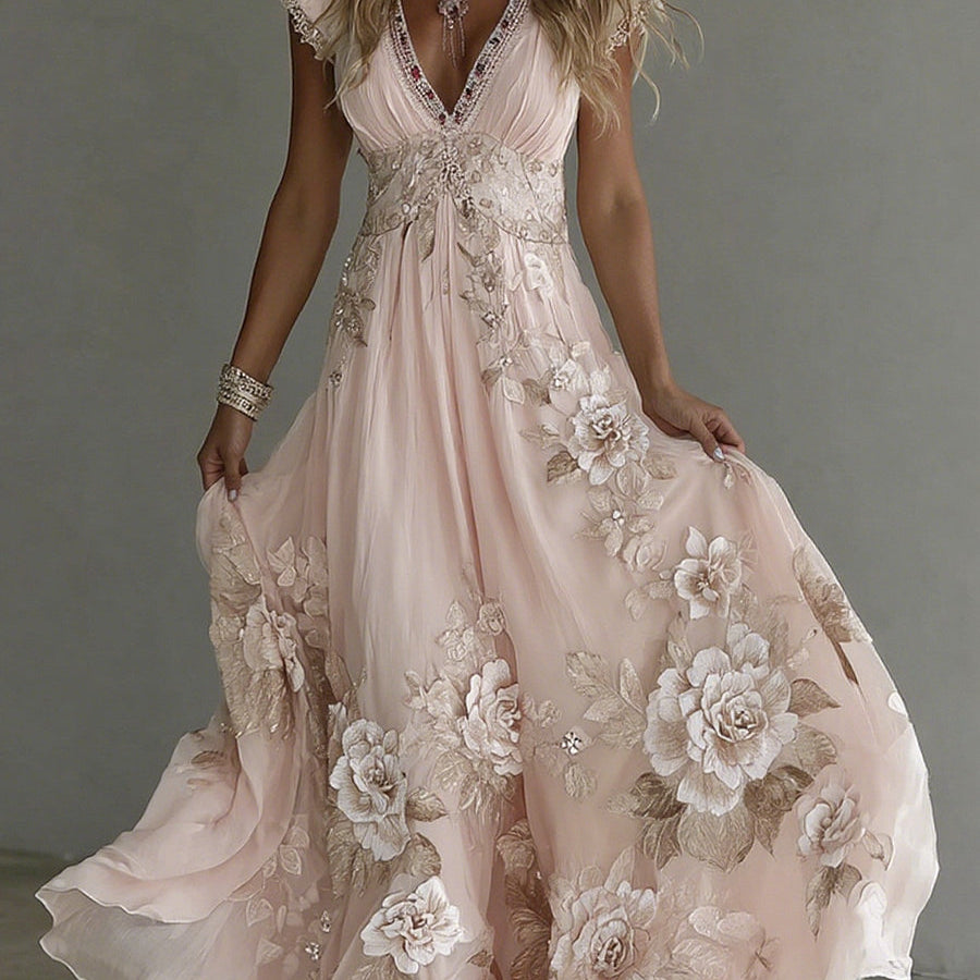 Floral Bohemian Long Dress for Women