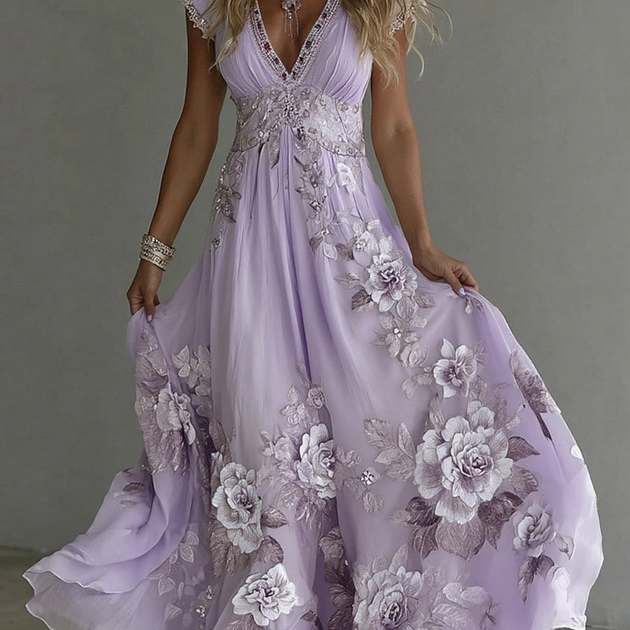 Floral Bohemian Long Dress for Women
