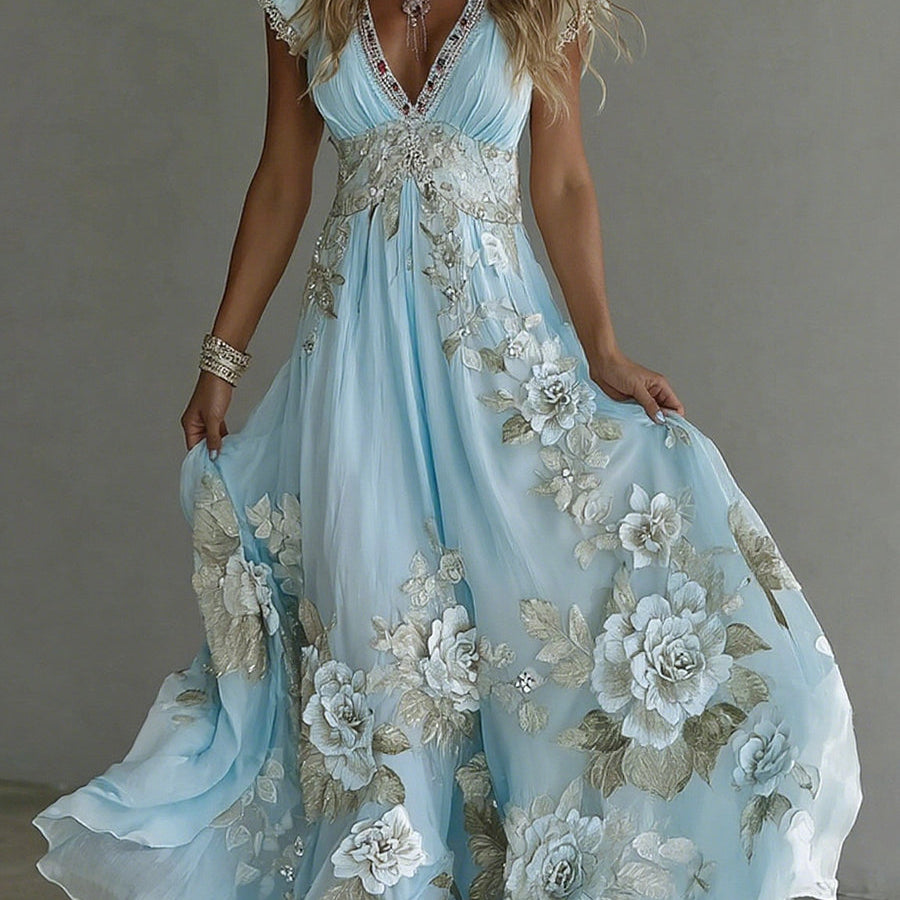 Floral Bohemian Long Dress for Women