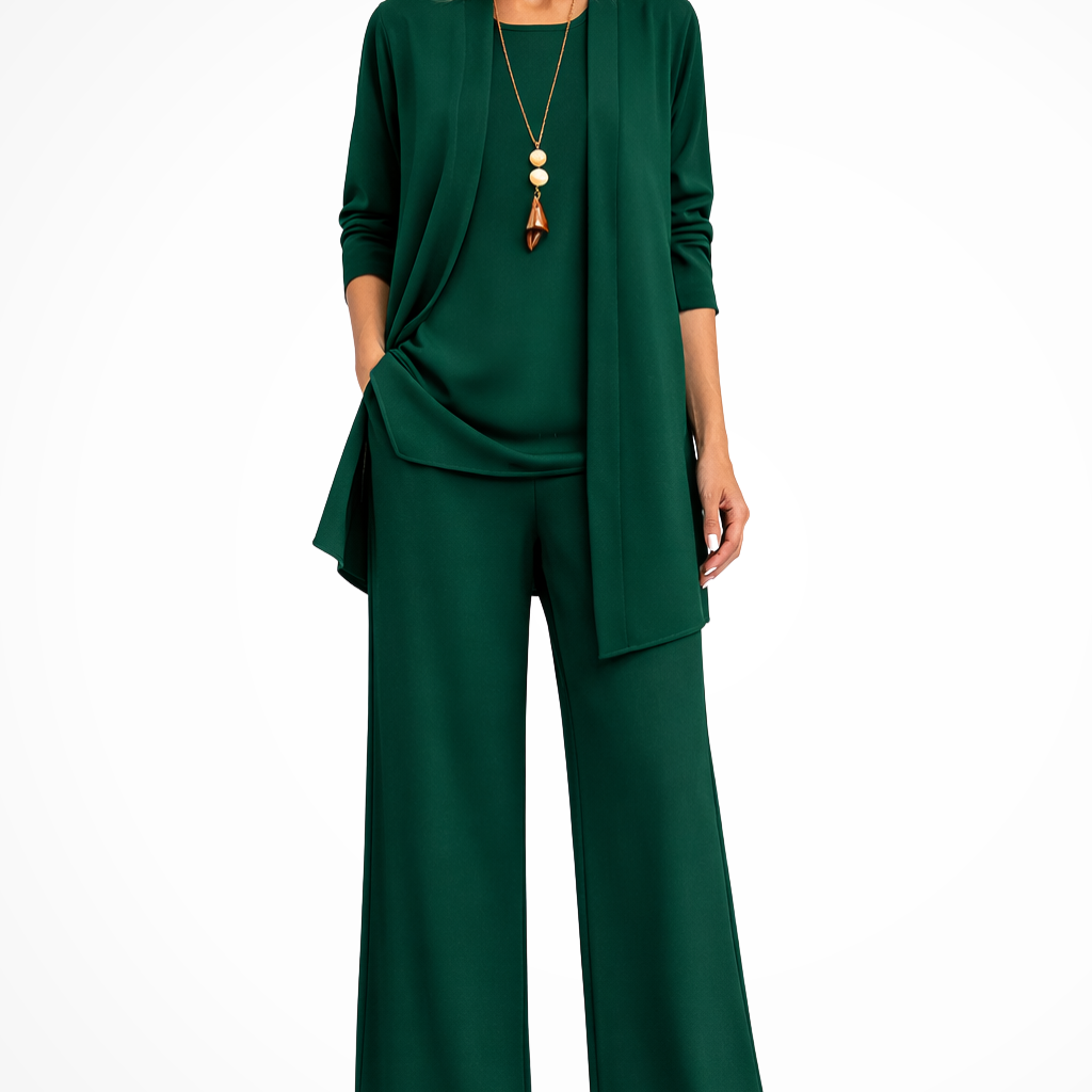 Conjunto de mujer túnica y pantalón de 3 piezas