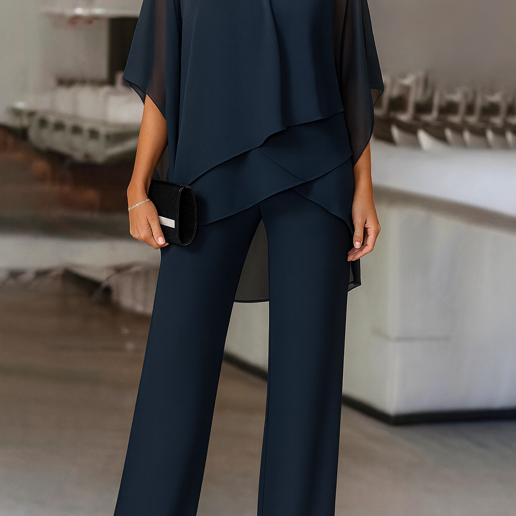 Luxurious and Elegant Women's Two-Piece Evening Set with Comfortable Fit