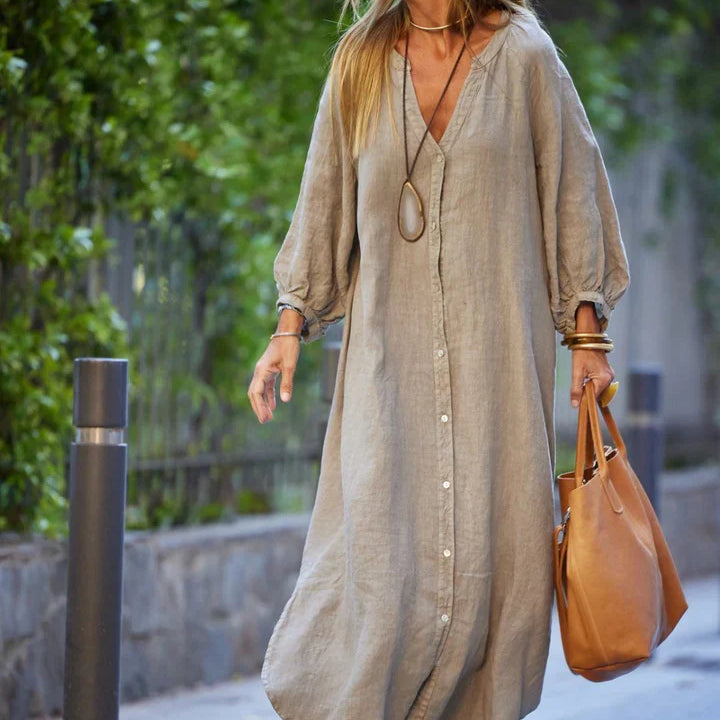 Women's Long Linen Dress