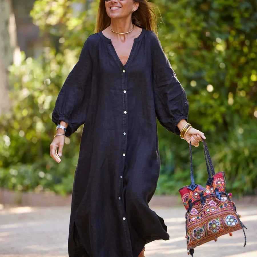 Women's Long Linen Dress