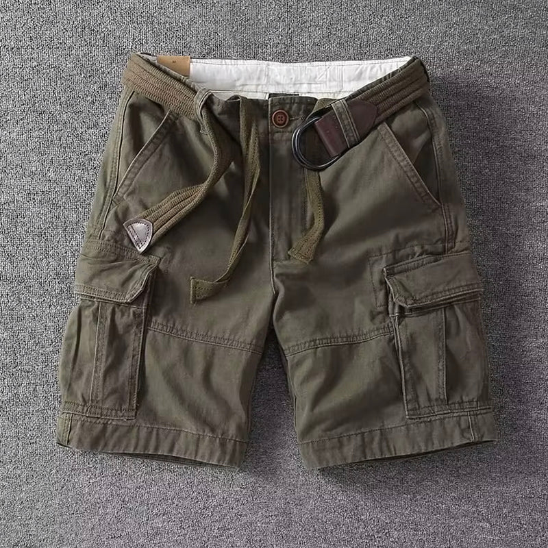 Classic Short Cargo Shorts for Men with Utility Pockets