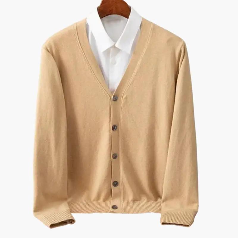Classic Men's V-Neck Cardigan