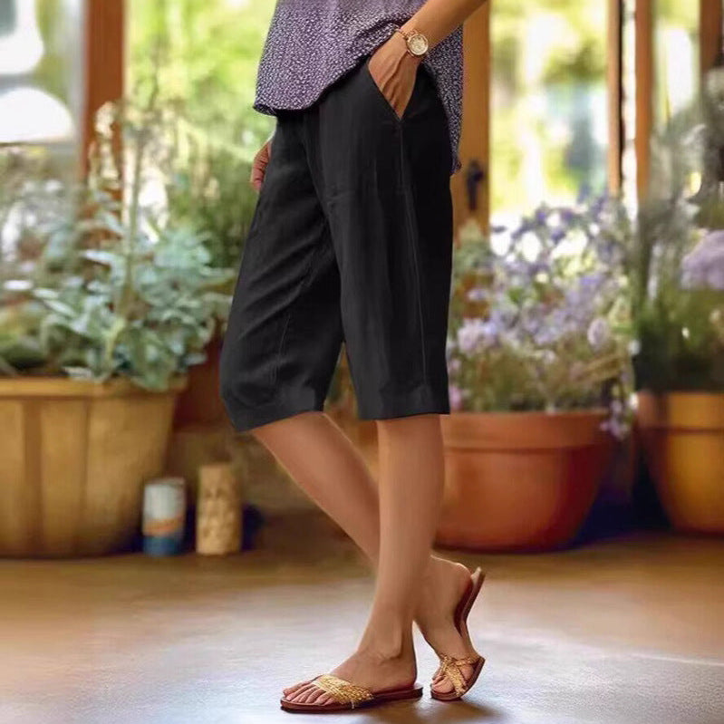 Bermuda casual con corte fluido