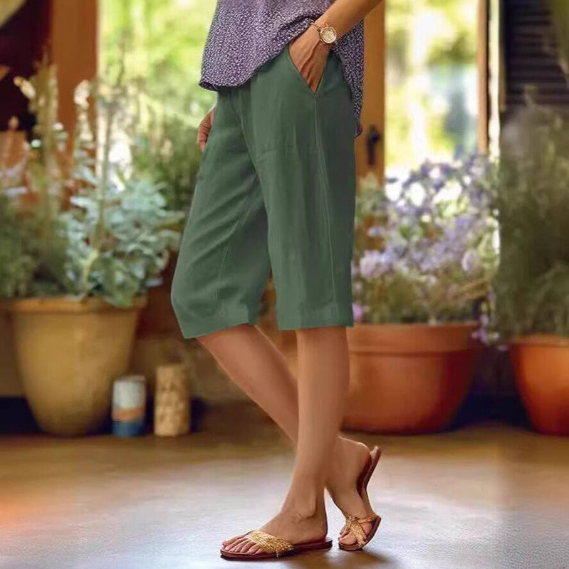 Bermuda casual con corte fluido