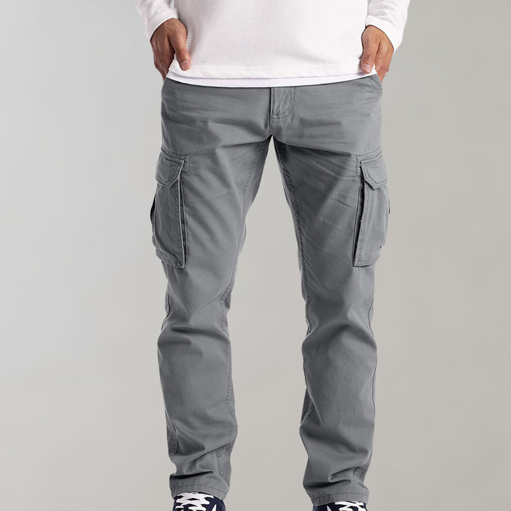 Men's Slim Fit Casual Multi-Pocket Cargo Pants