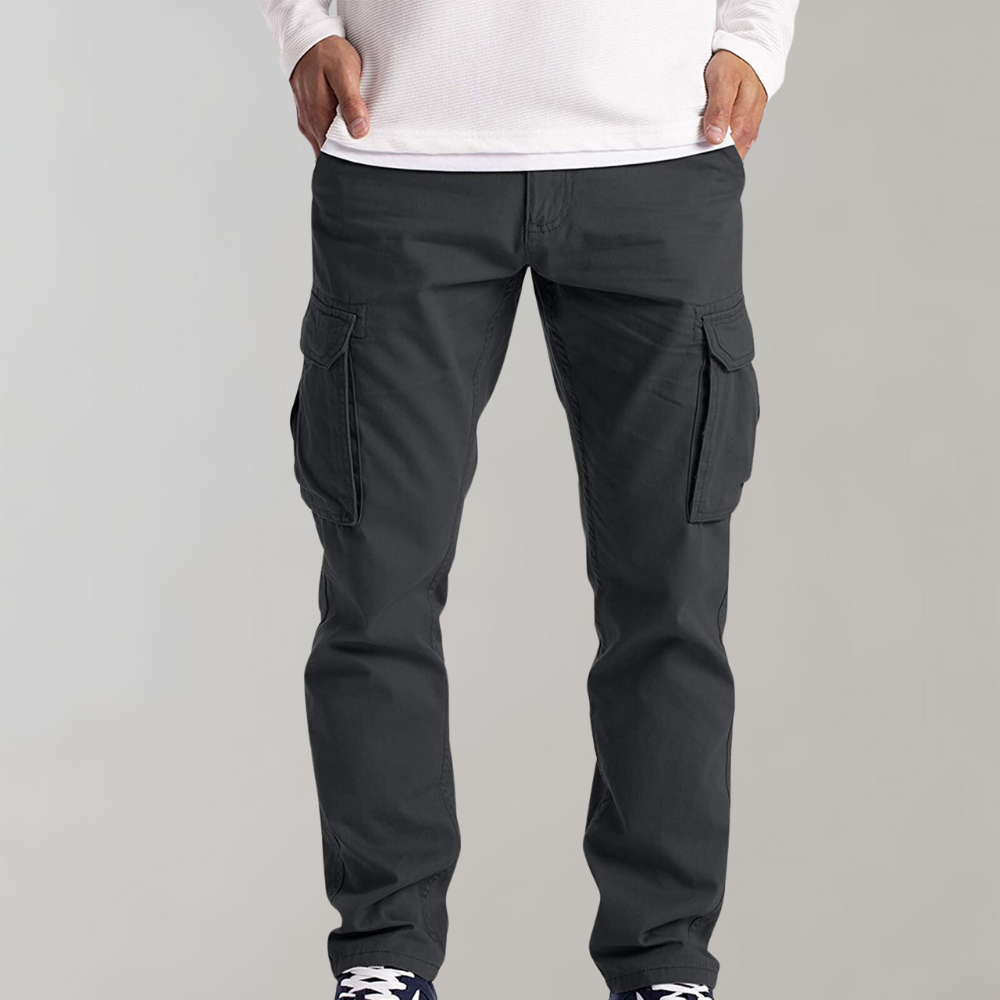 Men's Slim Fit Casual Multi-Pocket Cargo Pants