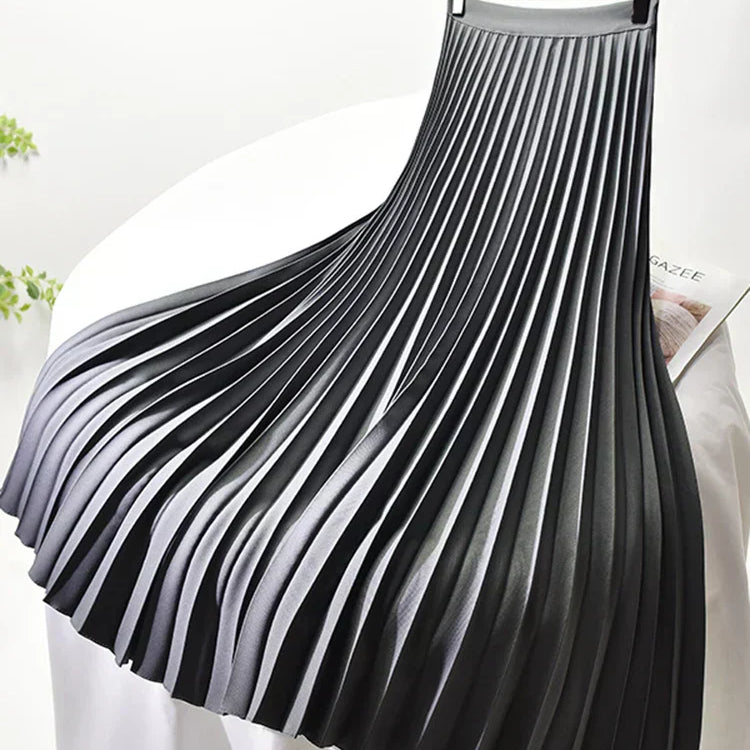 Falda midi plisada elegante para mujer
