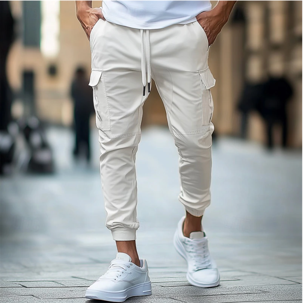 Men's Cargo Pants Slim Fit Casual Urban Style