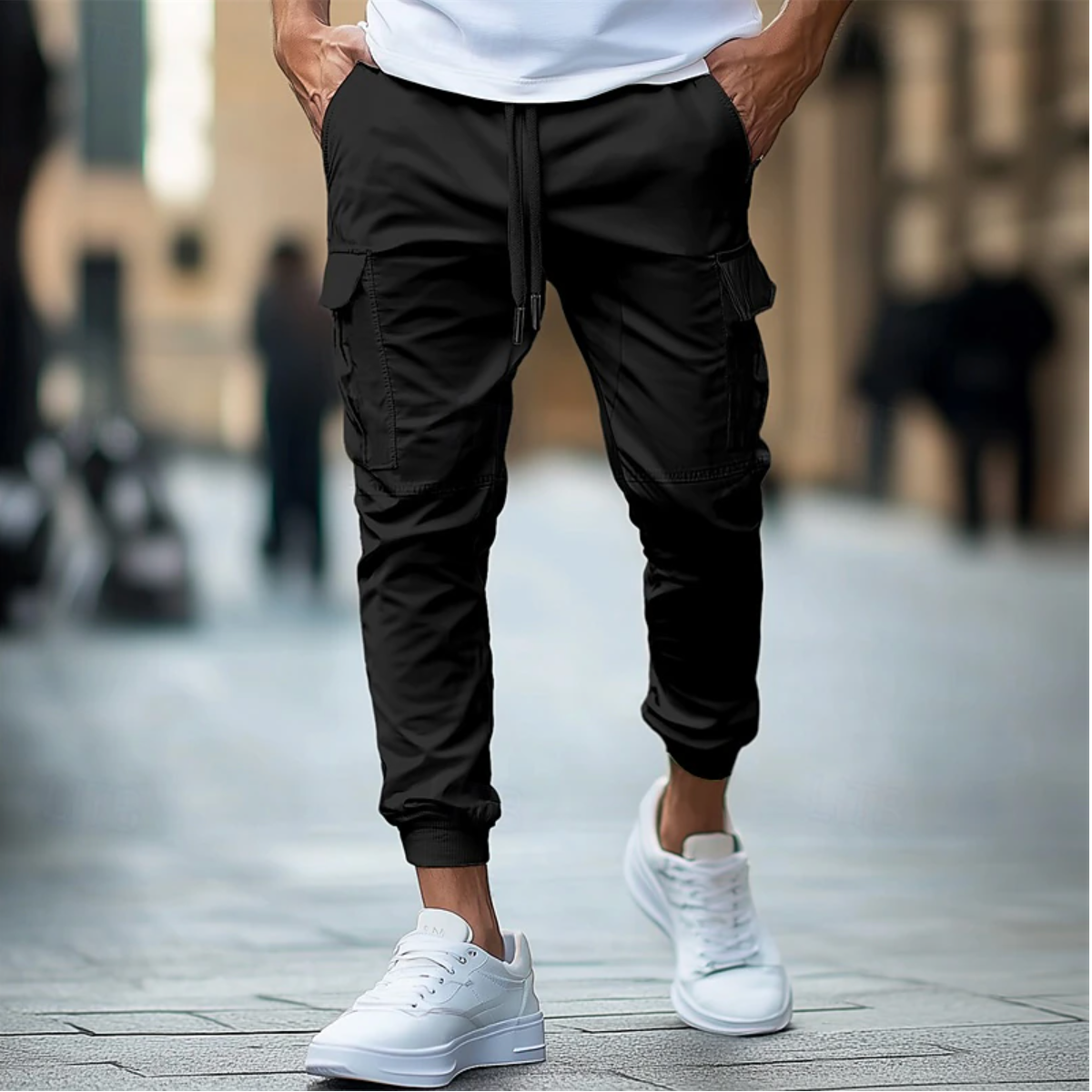 Men's Cargo Pants Slim Fit Casual Urban Style