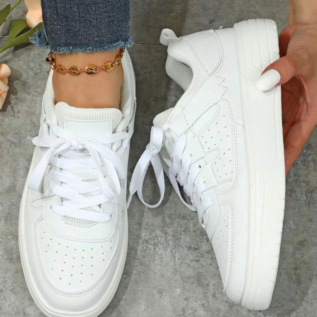 Women's Color Block Platform Sneakers Trendy Casual Style