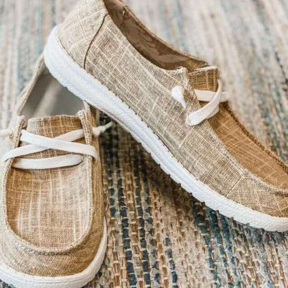 Lace-Up Slip-On Shoes for Women