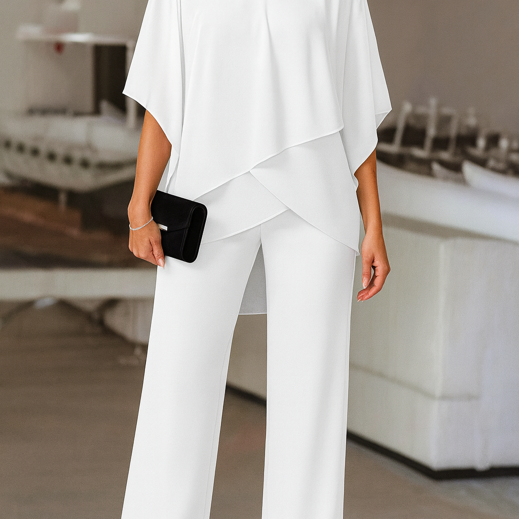 Luxurious and Elegant Women's Two-Piece Evening Set with Comfortable Fit