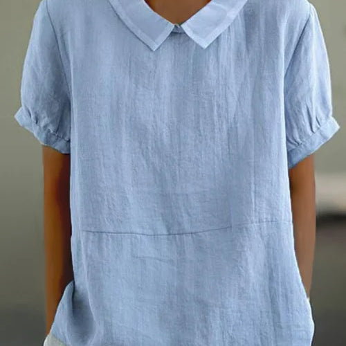Casual Peter Pan Collar Blouse for Women