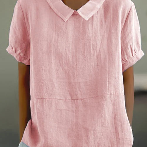 Casual Peter Pan Collar Blouse for Women