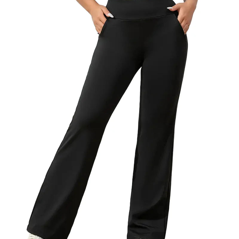 Pantalón ancho de cintura alta cómodo y casual para mujer