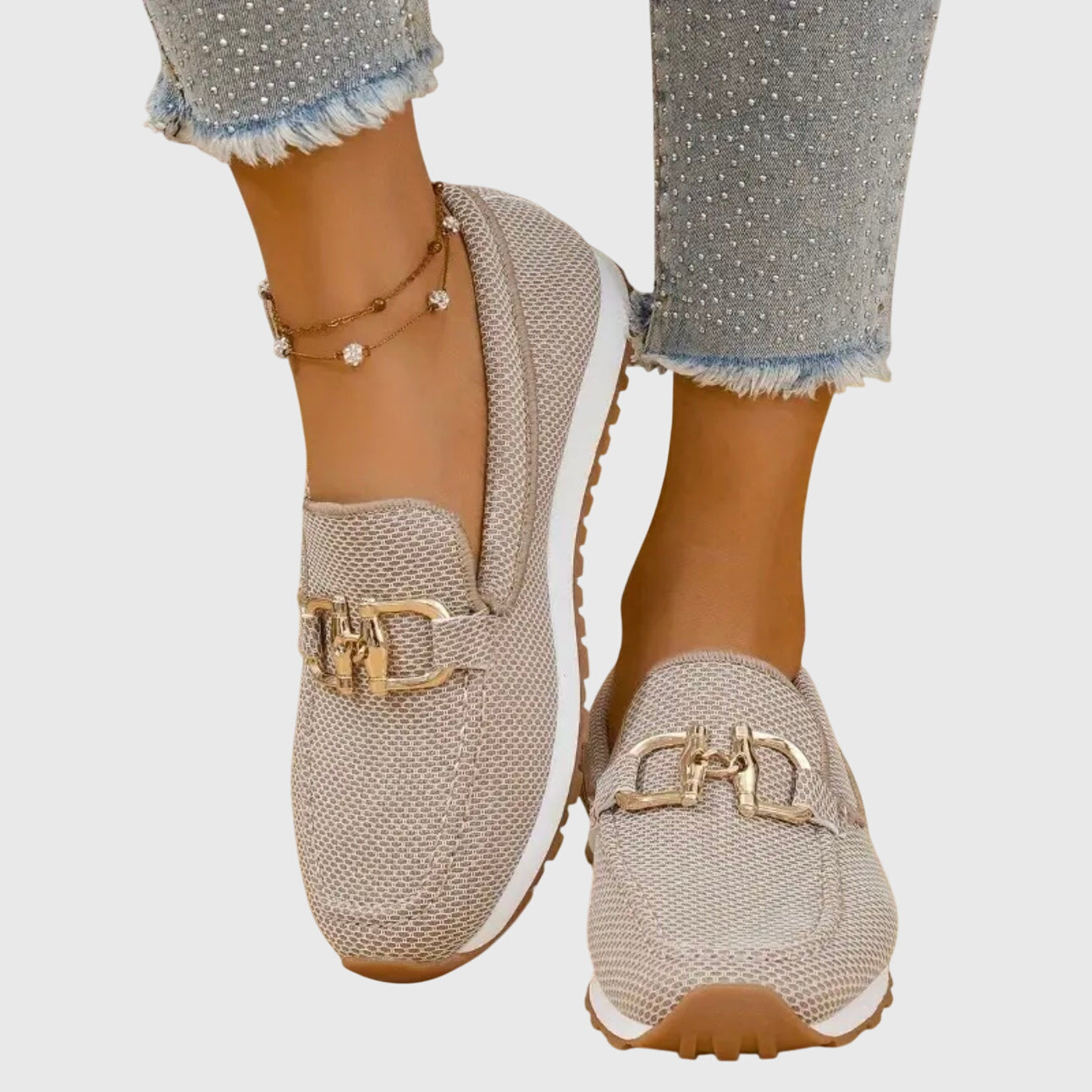 Casual Slip-On Moccasins with Flexible Sole and Comfortable Fit
