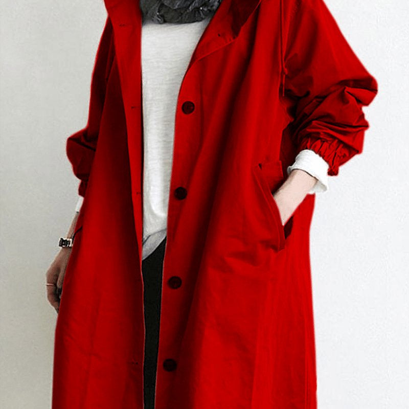 Casual Long Hooded Coat for Women
