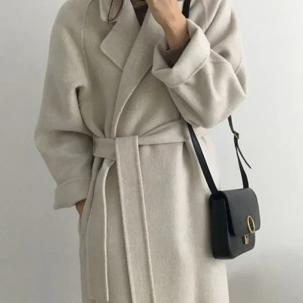 Long Women's Belted Coat