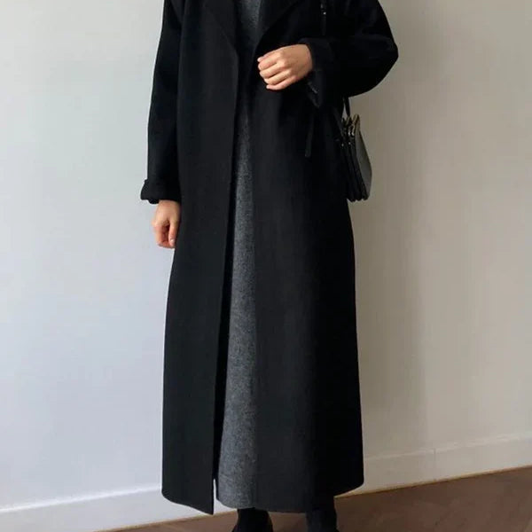 Long Women's Belted Coat