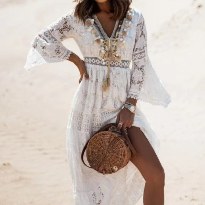 Long Lace Dress for Women