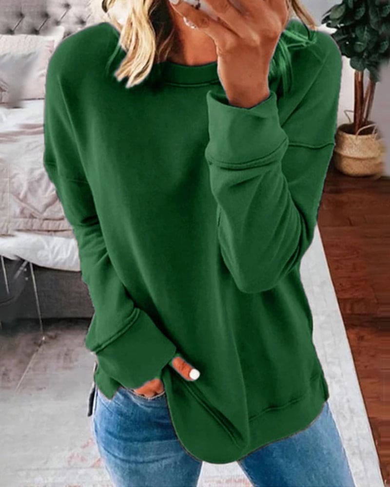 Sweat-shirt Femme Oversize Col Rond