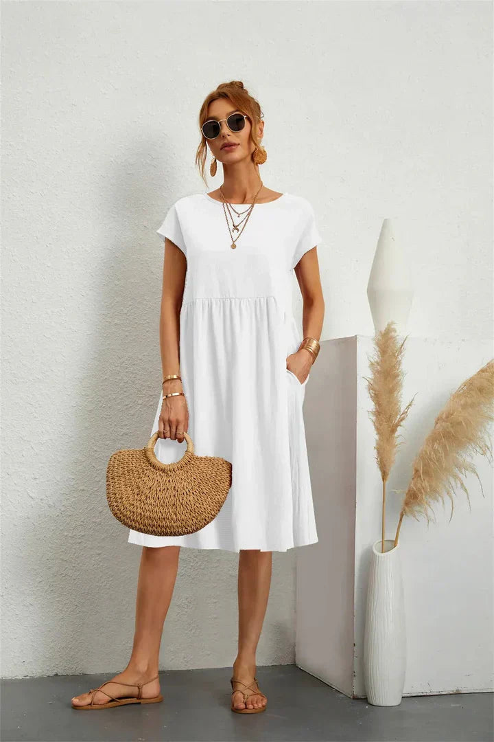 Robe décontractée à poches élégante
