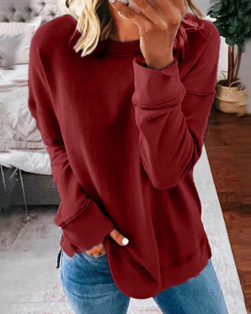 Sweat-shirt Femme Oversize Col Rond