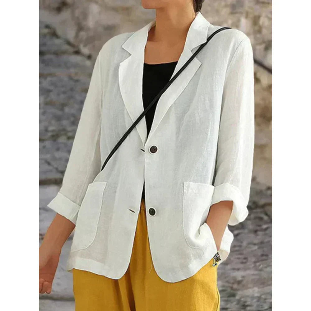Cardigan Léger Boutonné Coupe Ample Décontracté pour Femme
