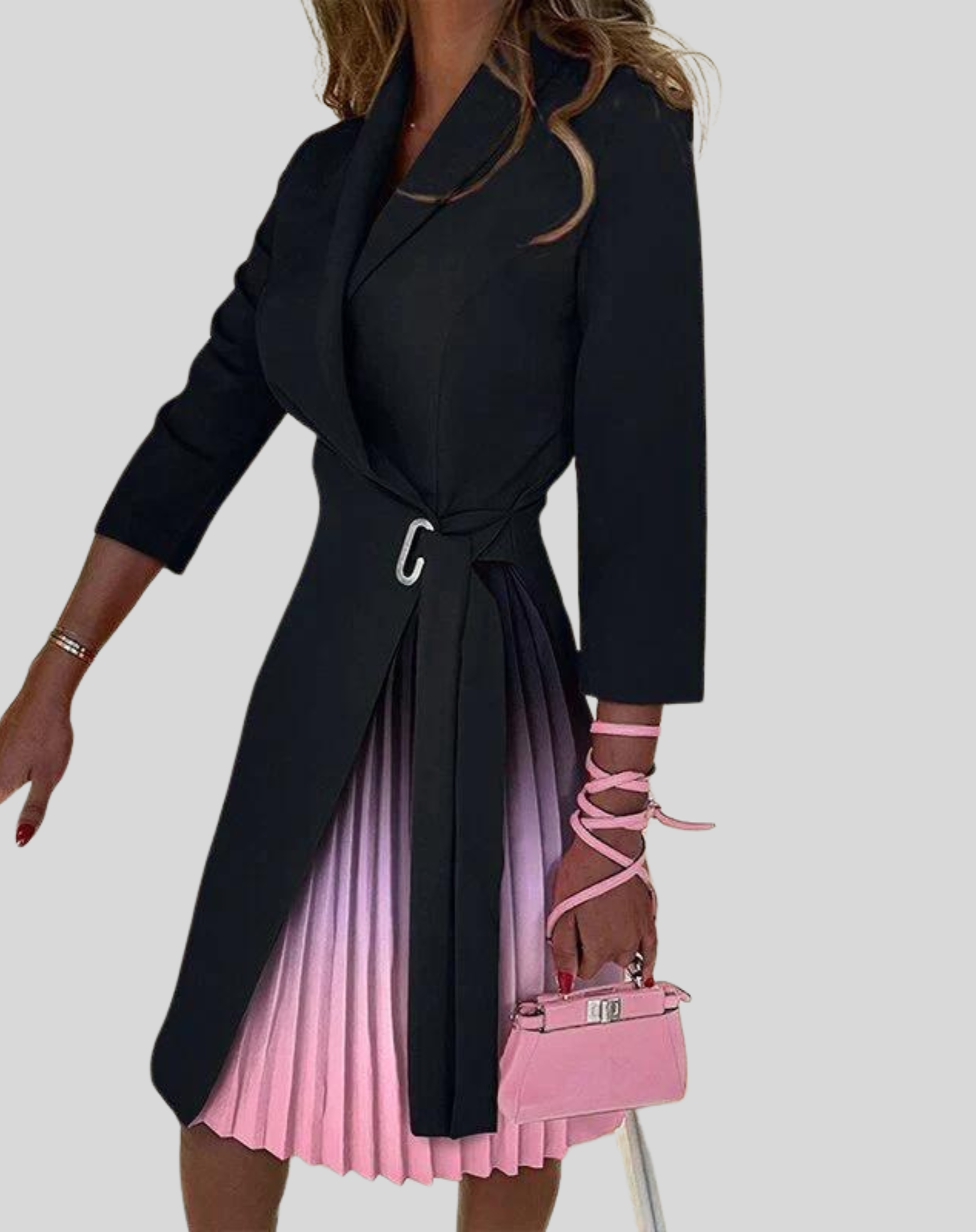 Modern Midi Dress with a Defined Waist for Women